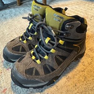 Hi-Tec Kids Brown & Yellow Hiking Boots